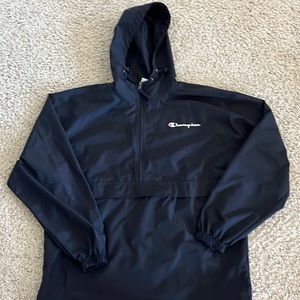 Men’s L Champion windbreaker - black
